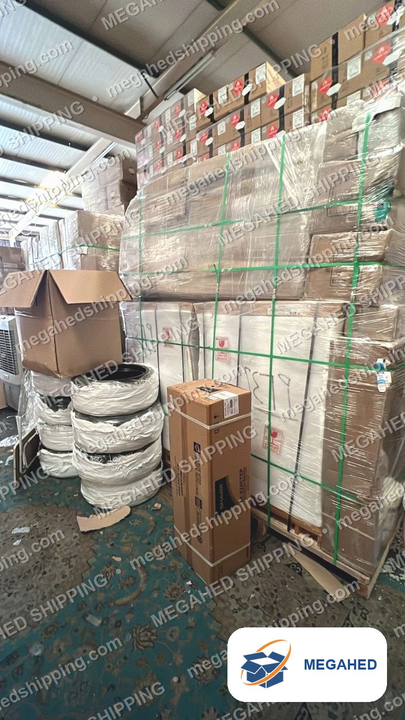 Goods organised in the warehouse