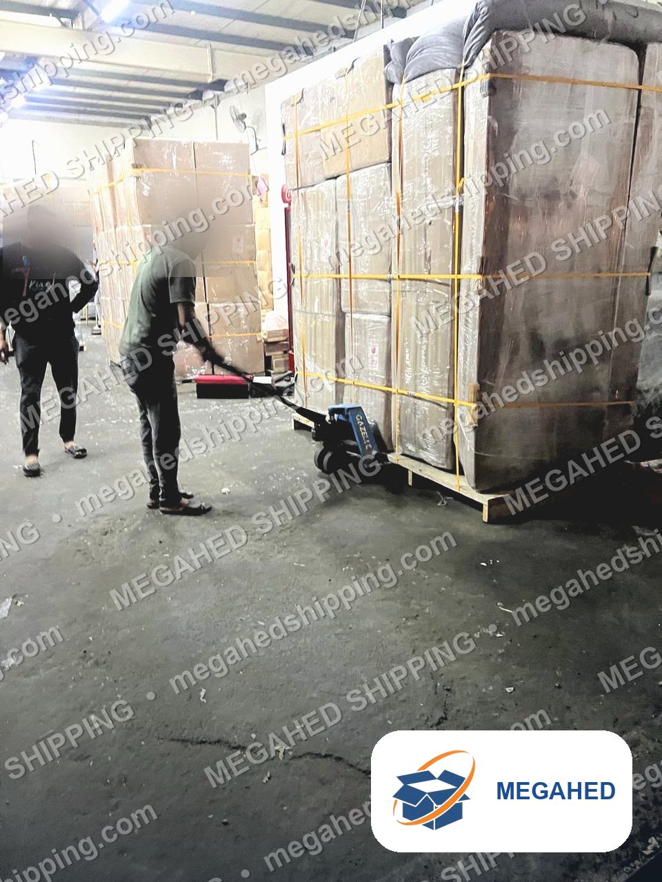 Moving goods by pallet jack